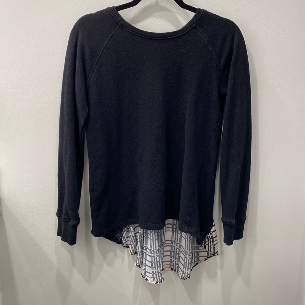 Gray sweater with back zipper